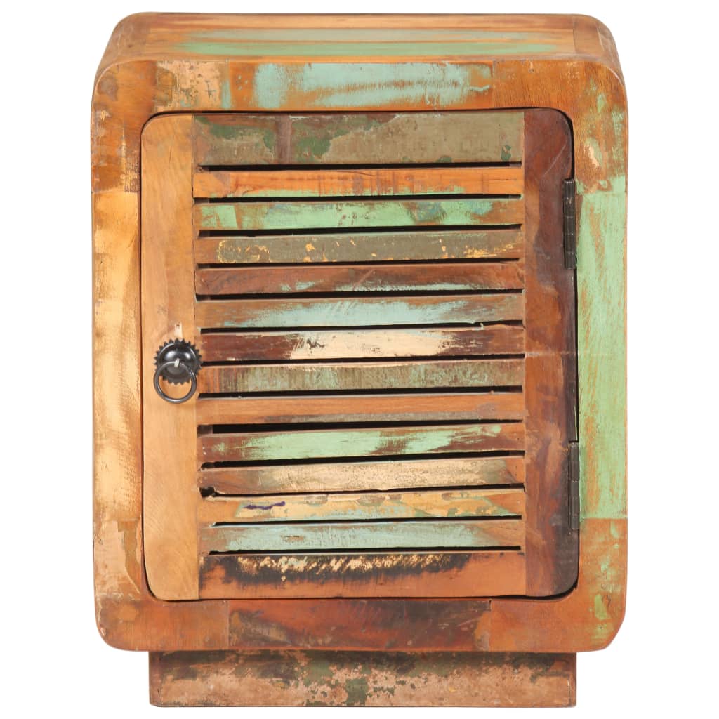 vidaXL Bedside Cabinet 15.7"x11.8"x19.7" Solid Reclaimed Wood