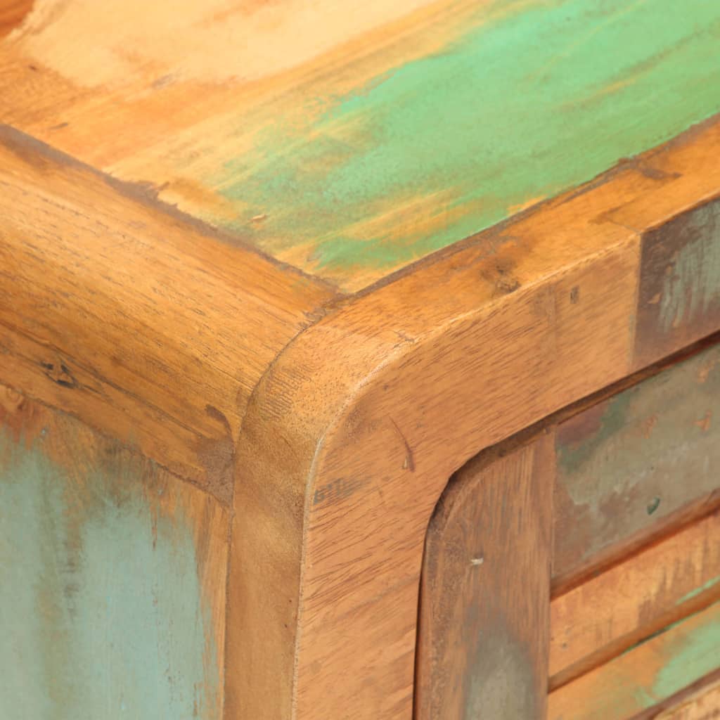vidaXL Bedside Cabinet 15.7"x11.8"x19.7" Solid Reclaimed Wood
